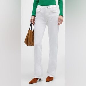 Rag & Bone Peyton Bootcut Mid-Rise Jeans Size 28 in White